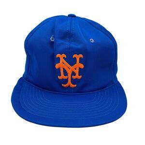 Vintage 80s New York Mets Hat by YR Snapback Cap MLB Baseball